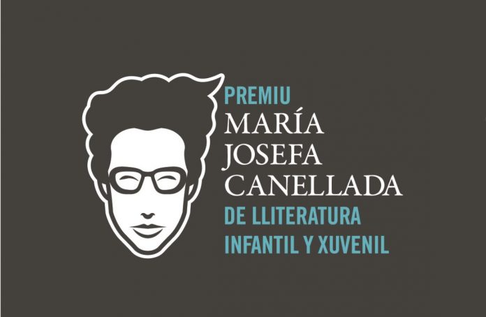 canellada Llogotipu col testu Premiu María Josefa Canellada de lliteratura infantil y xuvenil, cola cara de Canellada