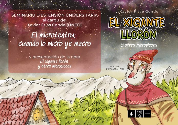 PORTADA XIGANTE LLORON _llogu correxíu.pdf Portada del llibru "El xigante llorón" con información sobre'l seminariu.