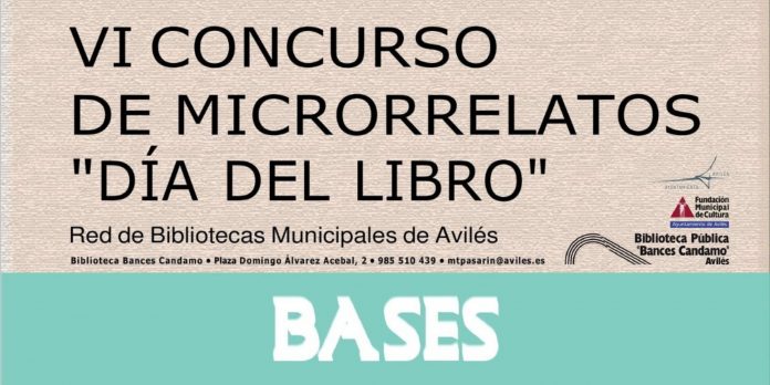 Portada Formientu 2026 Sestu concursu de microrrellatos Día del Llibru de la Rede de Biblioteques d'Avilés: bases