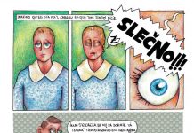Arantza Margolles Beran gana’l Premiu Alfonso Iglesias de cómic por Slečno Páxina con 4 viñetes de la obra a color.