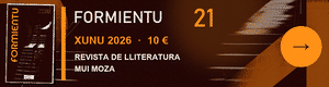 Formientu 21, revista de lliteratura mui moza. Xunu de 2026.