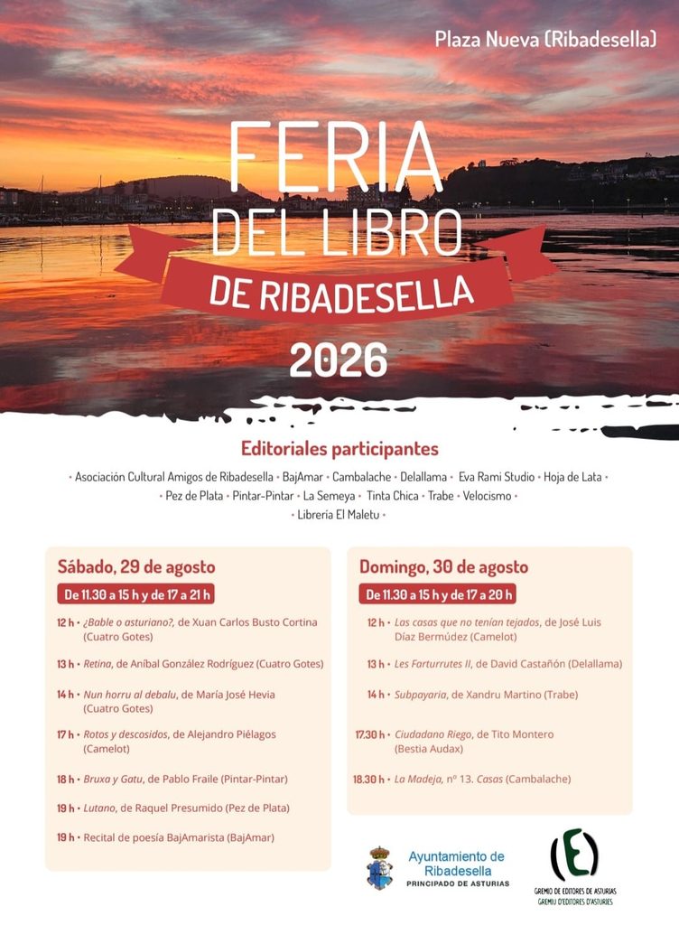 Cartelu Feria del Llibru de Ribeseya 2026